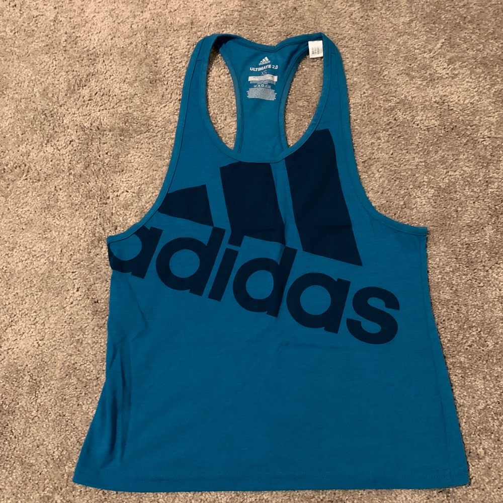 Adidas Women’s Racerback Tank, XS, Turquoise